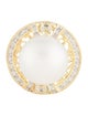 Ring 14K Pearl & Diamond Cocktail Ring