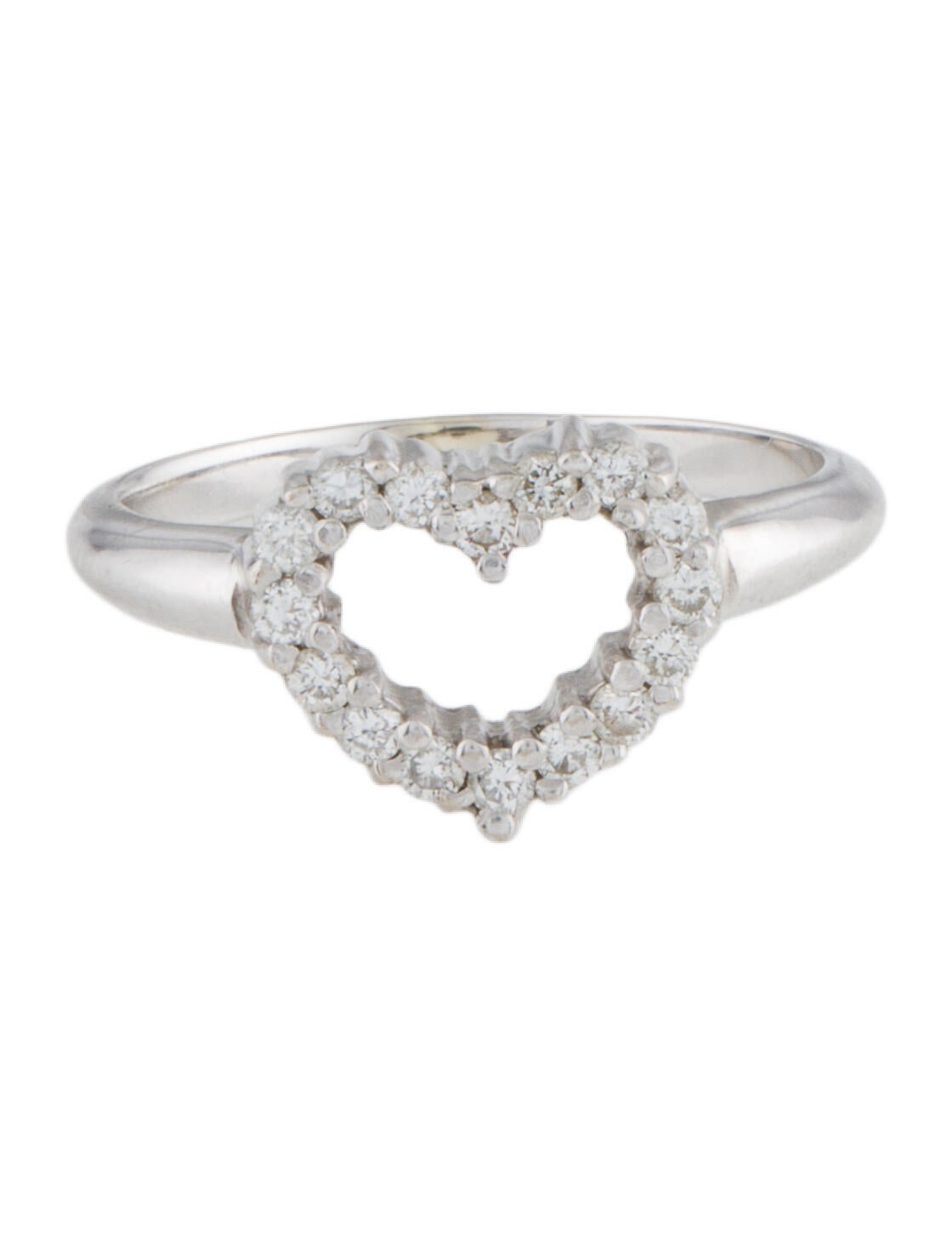 Ring 14K Diamond Heart Cocktail Ring
