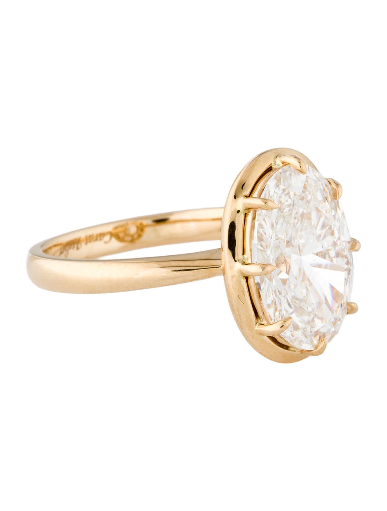 Ring Carat Atelier 14K 4.09ct Lab-Grown Diamond Engagement