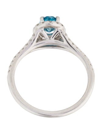 Ring 14K 1.10ctw Lab-Grown Diamond Halo Cocktail Ring