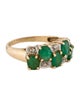 Ring 14K Emerald & Diamond Ring