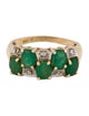 Ring 14K Emerald & Diamond Ring