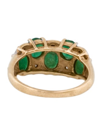 Ring 14K Emerald & Diamond Ring