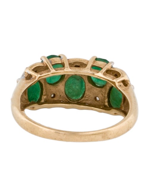 Ring 14K Emerald & Diamond Ring