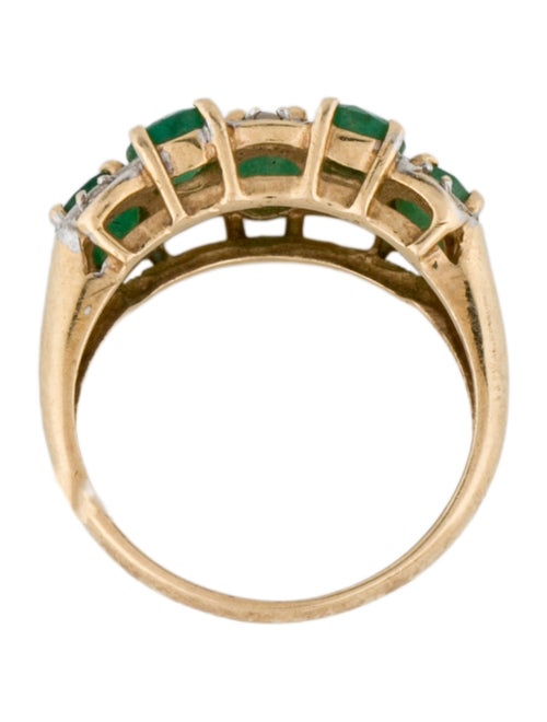 Ring 14K Emerald & Diamond Ring