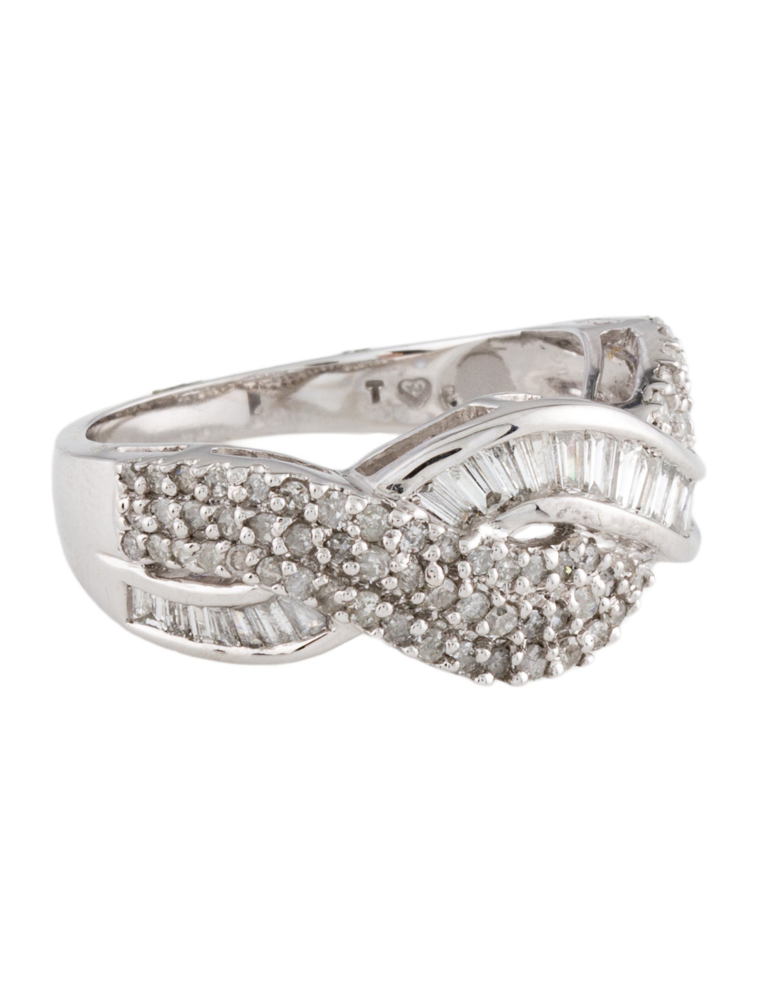Ring 14K Diamond Woven Band