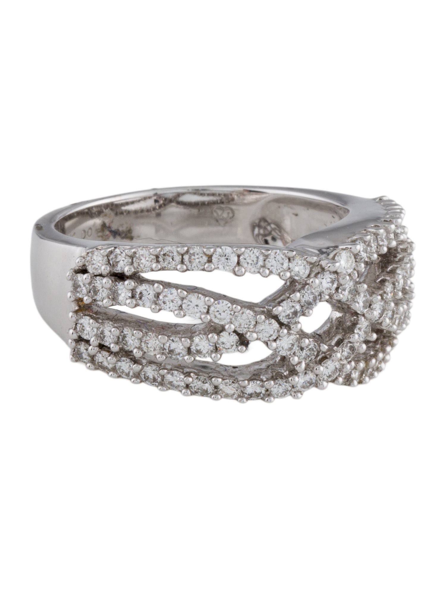 Ring 14K Diamond Woven Band
