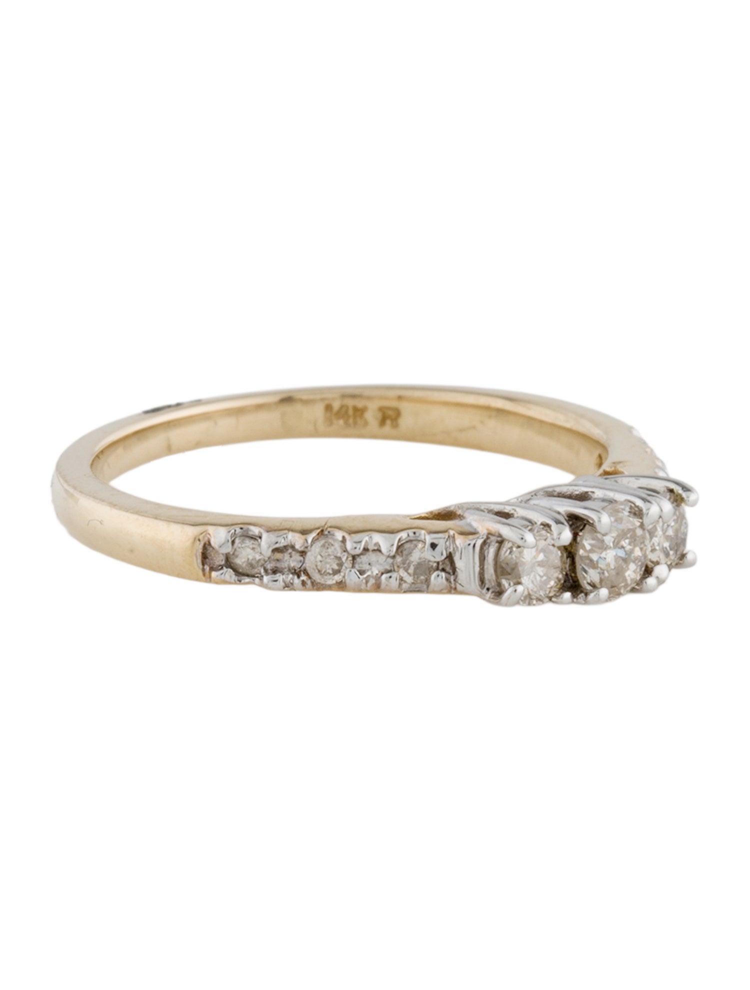 Ring 14K Diamond Three-Stone