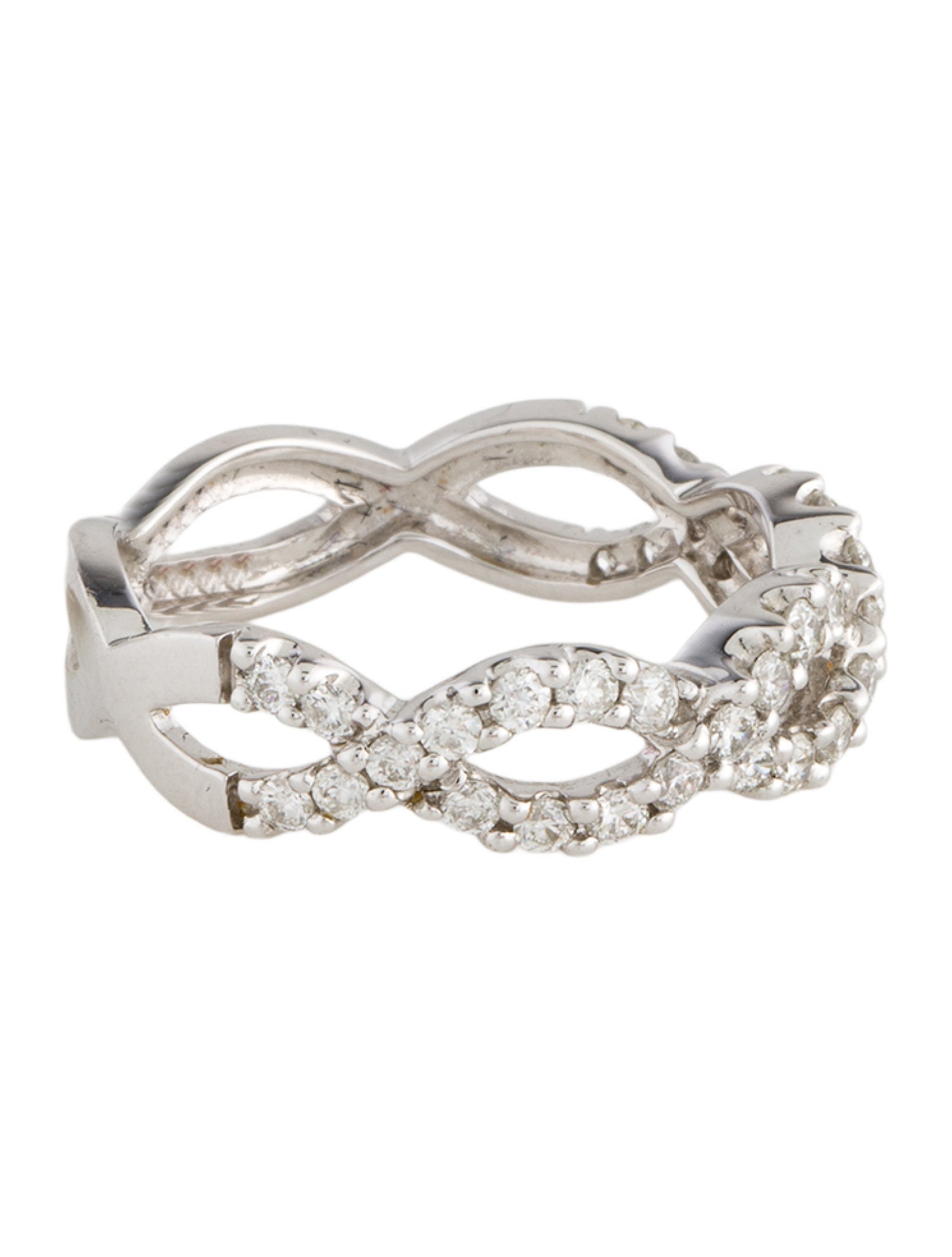 Ring 14K Diamond Twist Band