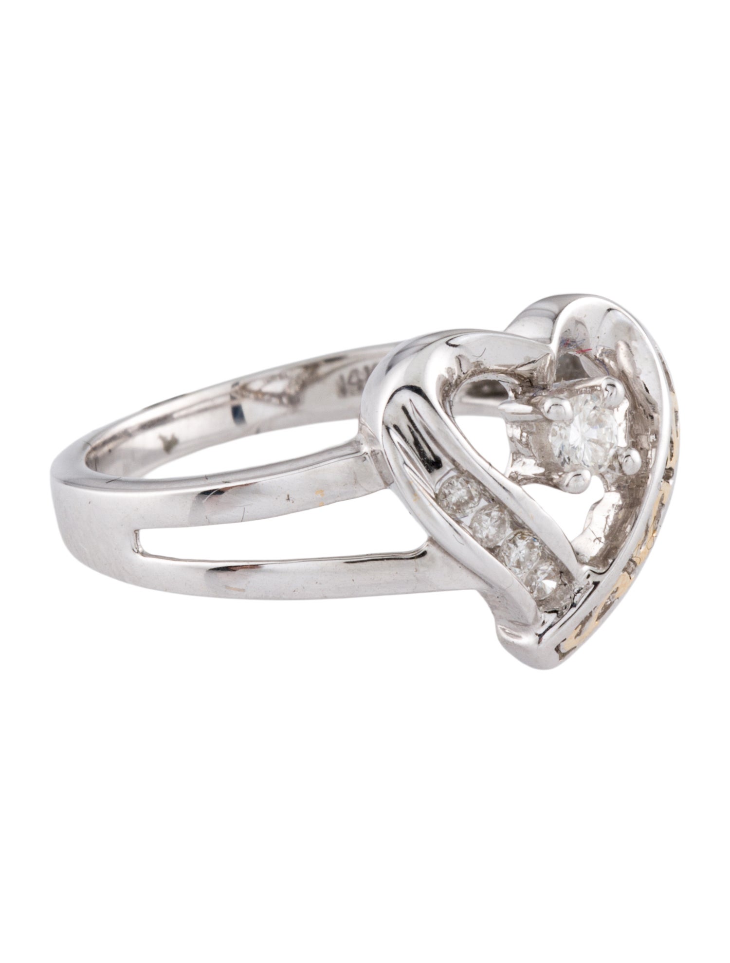 Ring 14K Diamond Heart Ring