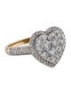 Ring 14K 1.51ctw Diamond Heart Cocktail Ring