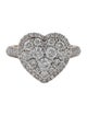Ring 14K 1.51ctw Diamond Heart Cocktail Ring