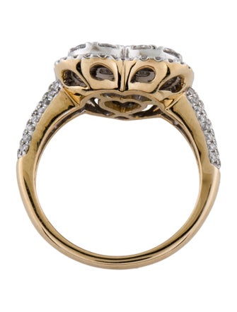 Ring 14K 1.51ctw Diamond Heart Cocktail Ring