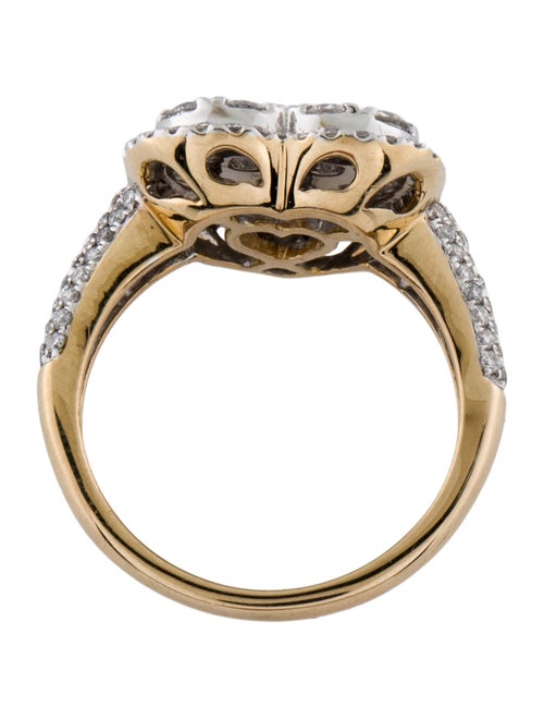 Ring 14K 1.51ctw Diamond Heart Cocktail Ring