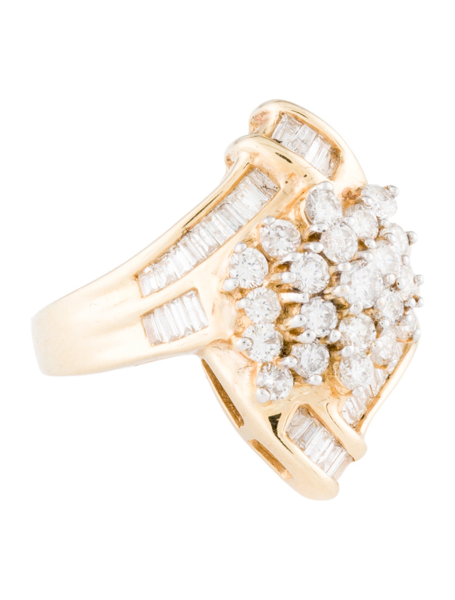 Ring 14K 1.64ctw Diamond Cocktail