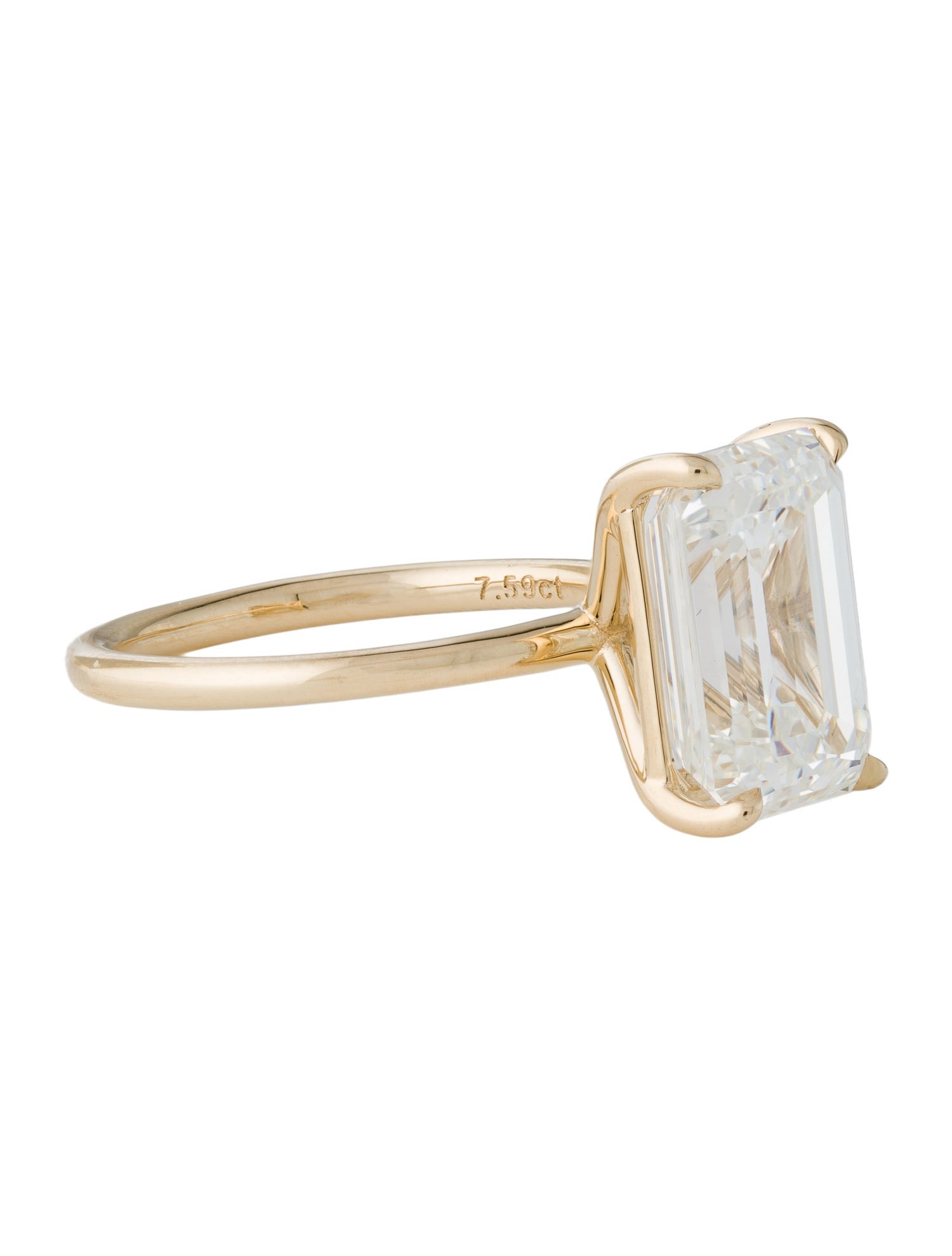 Ring 14K 7.59ctw Lab-Grown Diamond Solitaire Engagement Ring