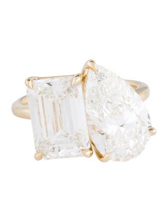 Ring 14K 10.50ctw Lab-Grown Diamond Toi-et-moi Engagement Ring