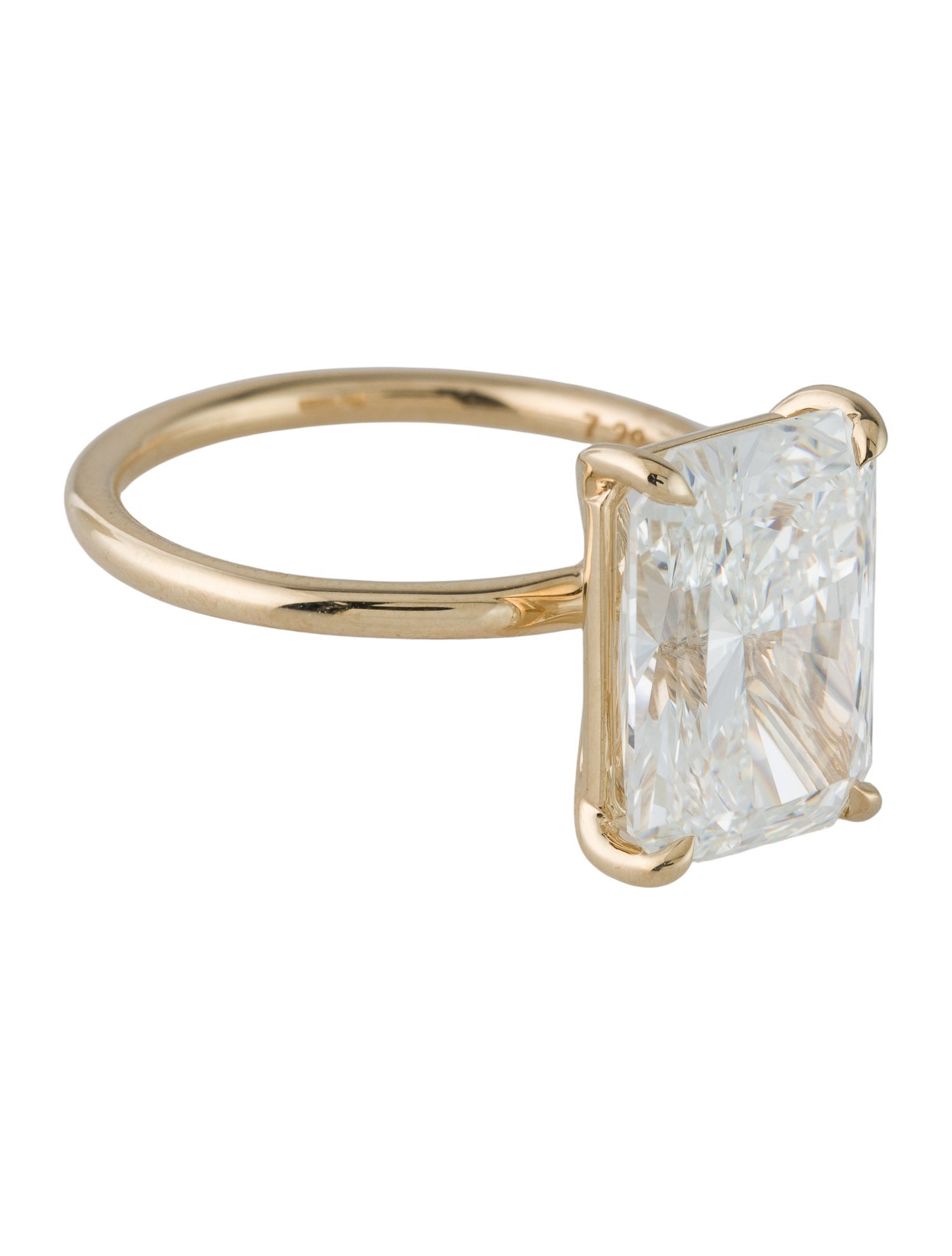 Ring 14K 7.29ct Lab-Grown Diamond Engagement Ring