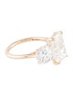Ring 7.53ctw Lab-Grown Diamond Three-Stone Engagement Ring