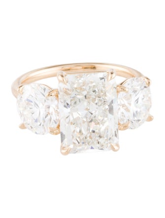 Ring 7.53ctw Lab-Grown Diamond Three-Stone Engagement Ring