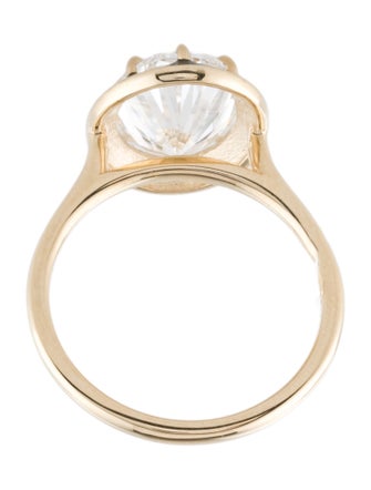 Ring 14K 4.53ct Lab-Grown Diamond Enamel Cocktail Ring