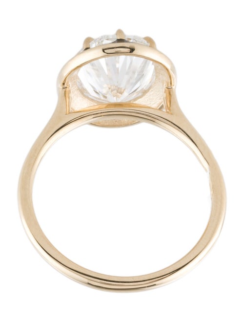 Ring 14K 4.53ct Lab-Grown Diamond Enamel Cocktail Ring