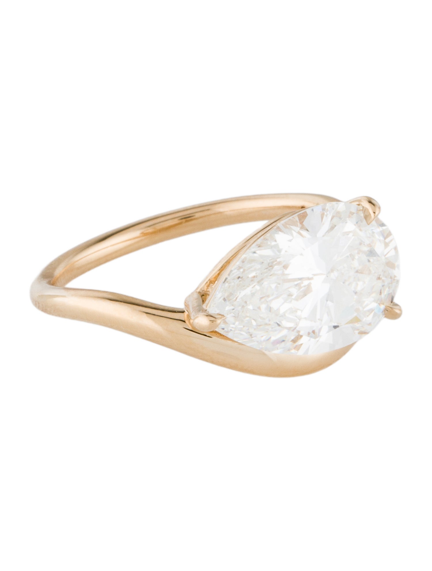 Ring 14K 3.50ct Lab-Grown Diamond Cocktail Ring