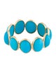 Ring 18K 7.33ctw Turquoise Eternity Band
