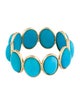 Ring 18K 7.33ctw Turquoise Eternity Band