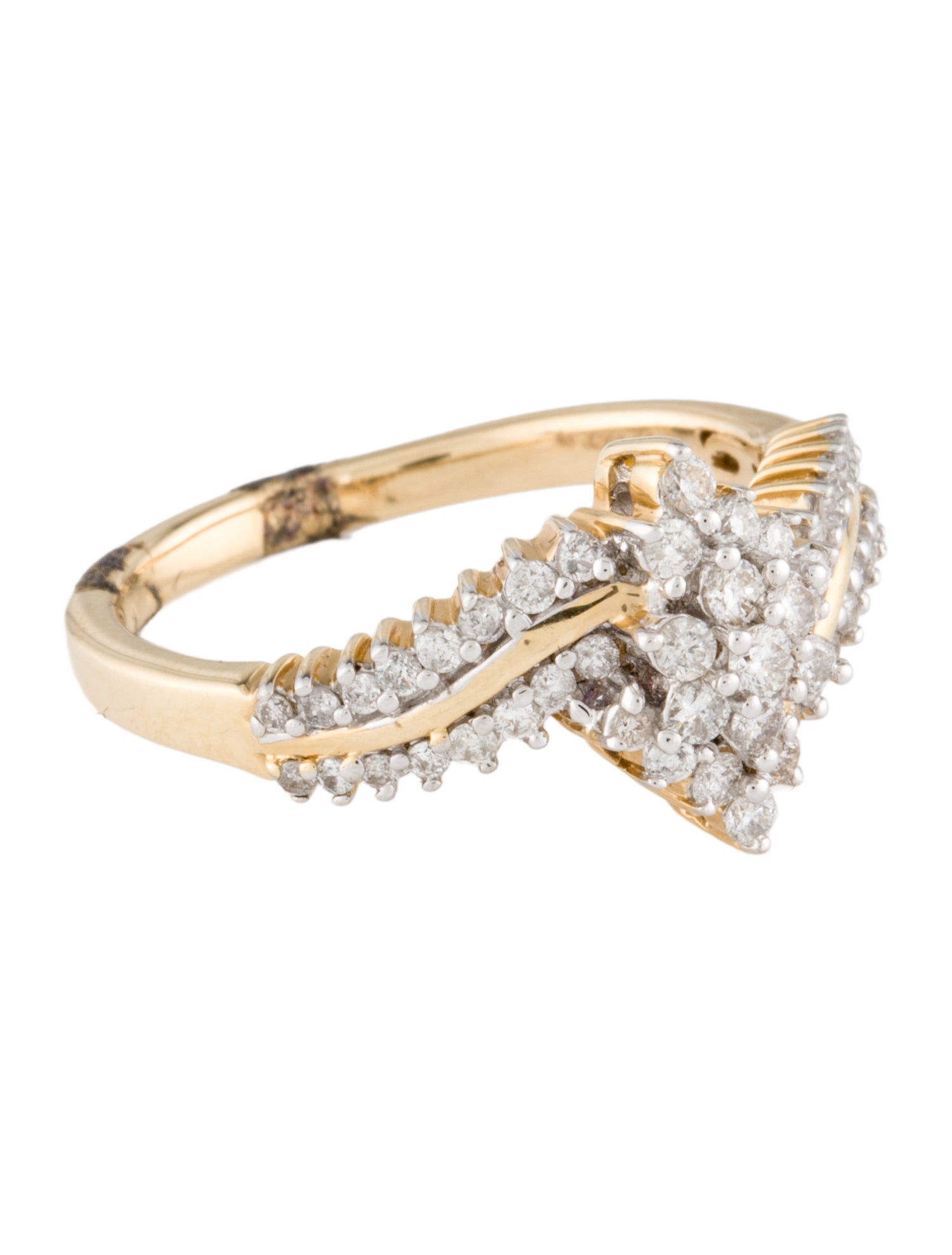 Ring 14K Diamond Cocktail