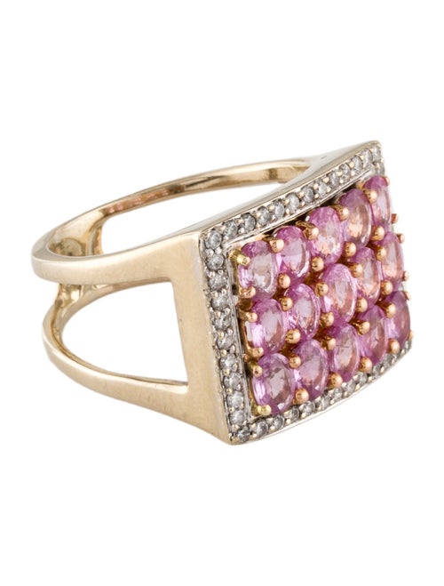 Ring 18K 3.00ct Sapphire & Diamond Cocktail Ring