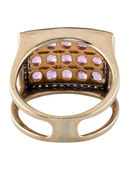 Ring 18K 3.00ct Sapphire & Diamond Cocktail Ring