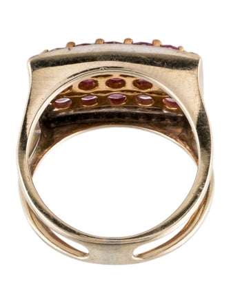 Ring 18K 3.00ct Sapphire & Diamond Cocktail Ring