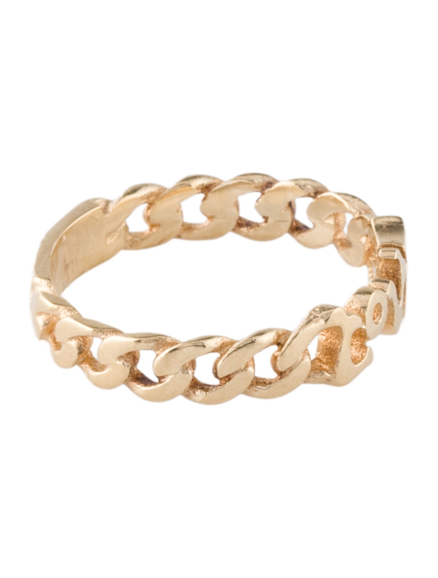 Ring 14K 'LOVE' Chain