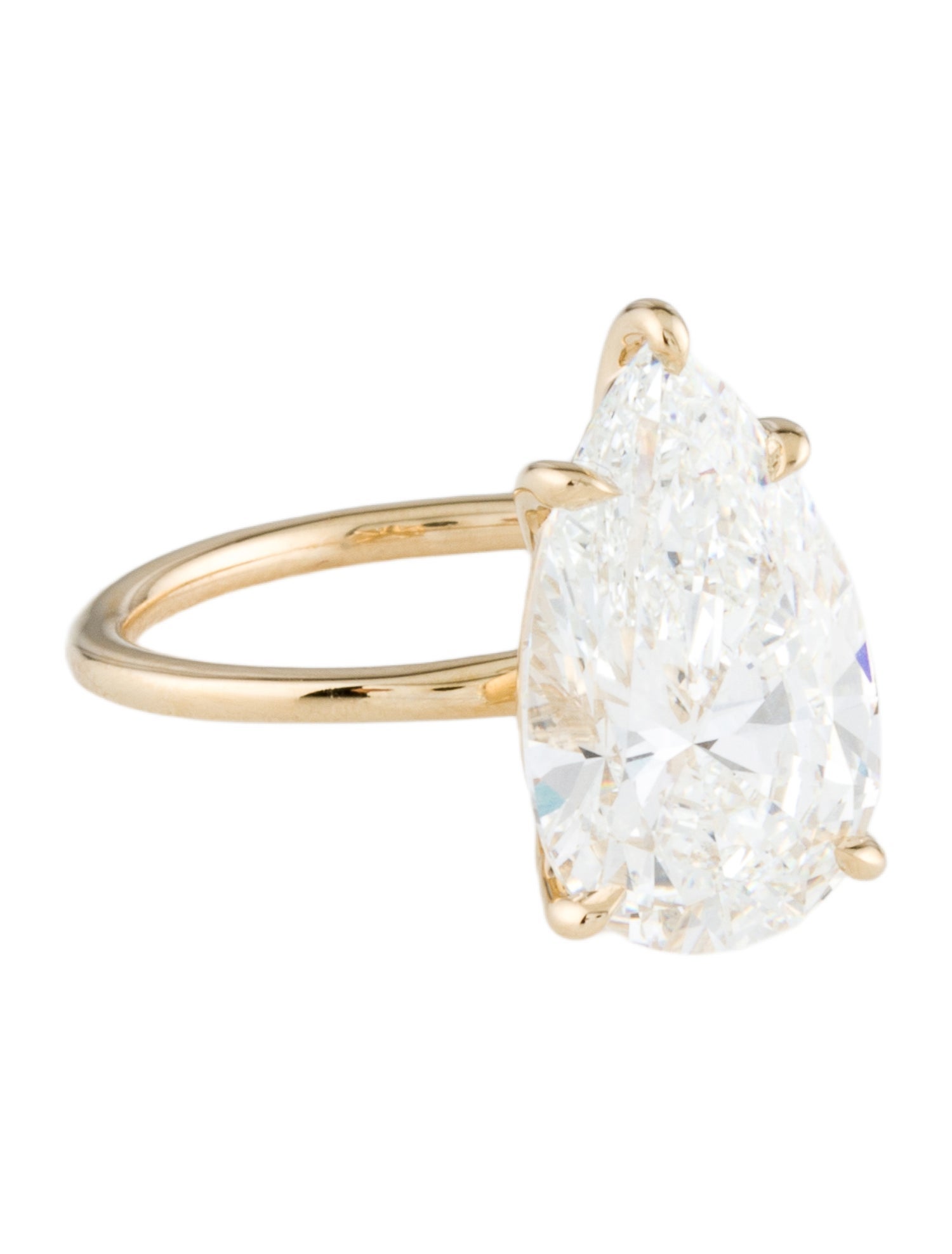 Ring 14K 6.18ct Lab-Grown Diamond Engagement