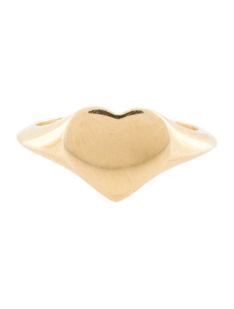 Ring 14K Heart Signet Ring