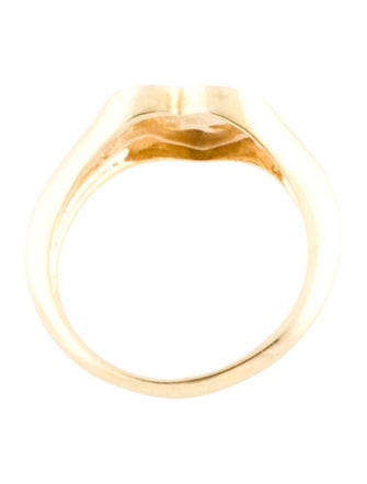 Ring 14K Heart Signet Ring