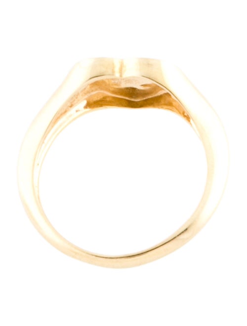 Ring 14K Heart Signet Ring