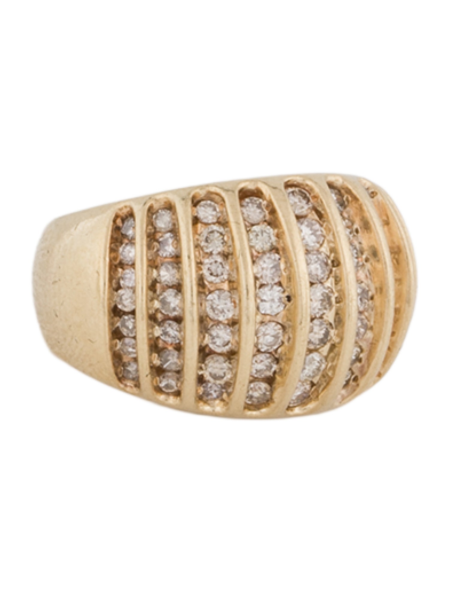 Ring 14K 1.30ctw Diamond Dome Band