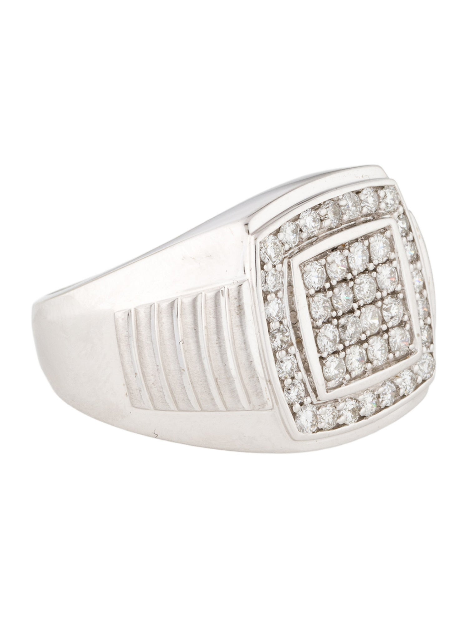 Ring 14K 1.00ctw Diamond Signet