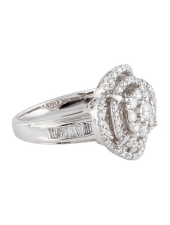 Ring 14K Diamond Quatrefoil Cocktail Ring