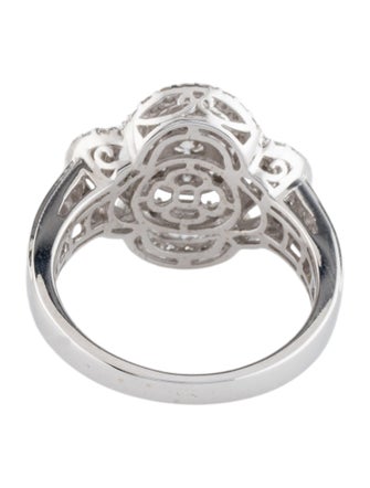 Ring 14K Diamond Quatrefoil Cocktail Ring