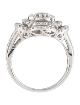 Ring 14K Diamond Quatrefoil Cocktail Ring