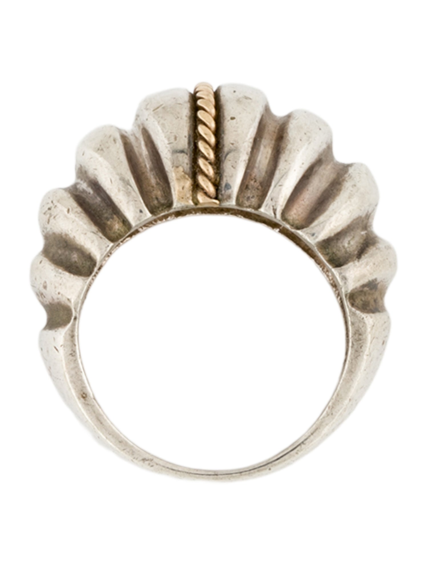 Ring Two-Tone Dome Ring