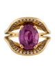 Ring Jean-François Albert 18K 4.25ct Pink Sapphire & Diamond Mouth Ring