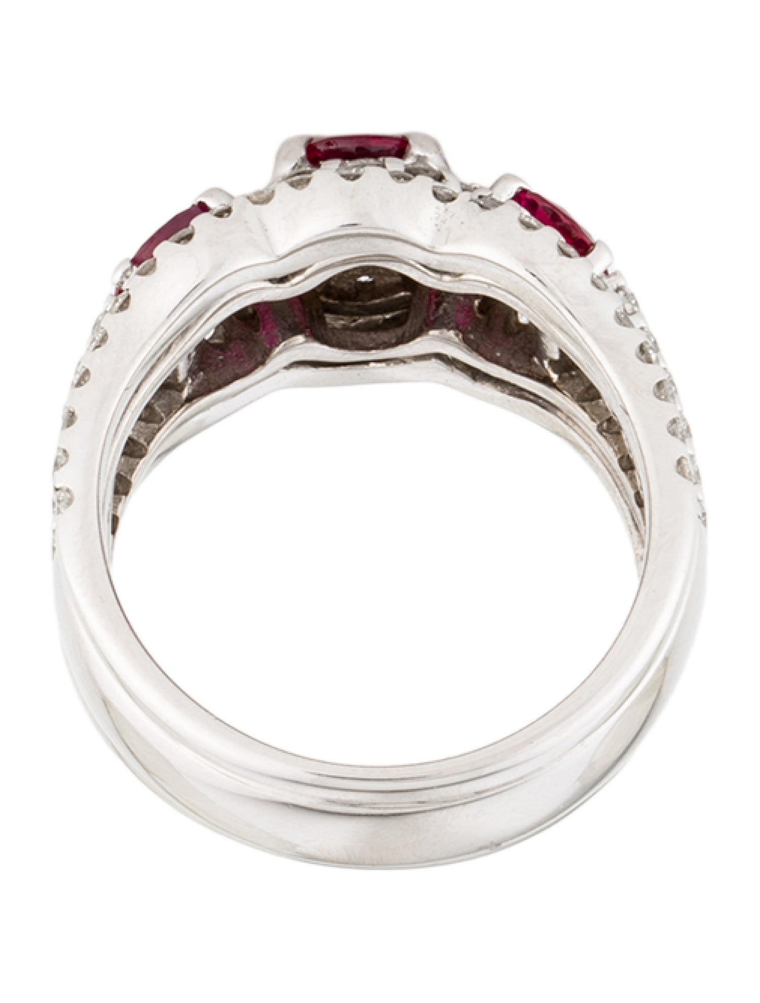 Ring A. Jaffe 18K 1.81ctw Ruby & Diamond Cocktail Ring