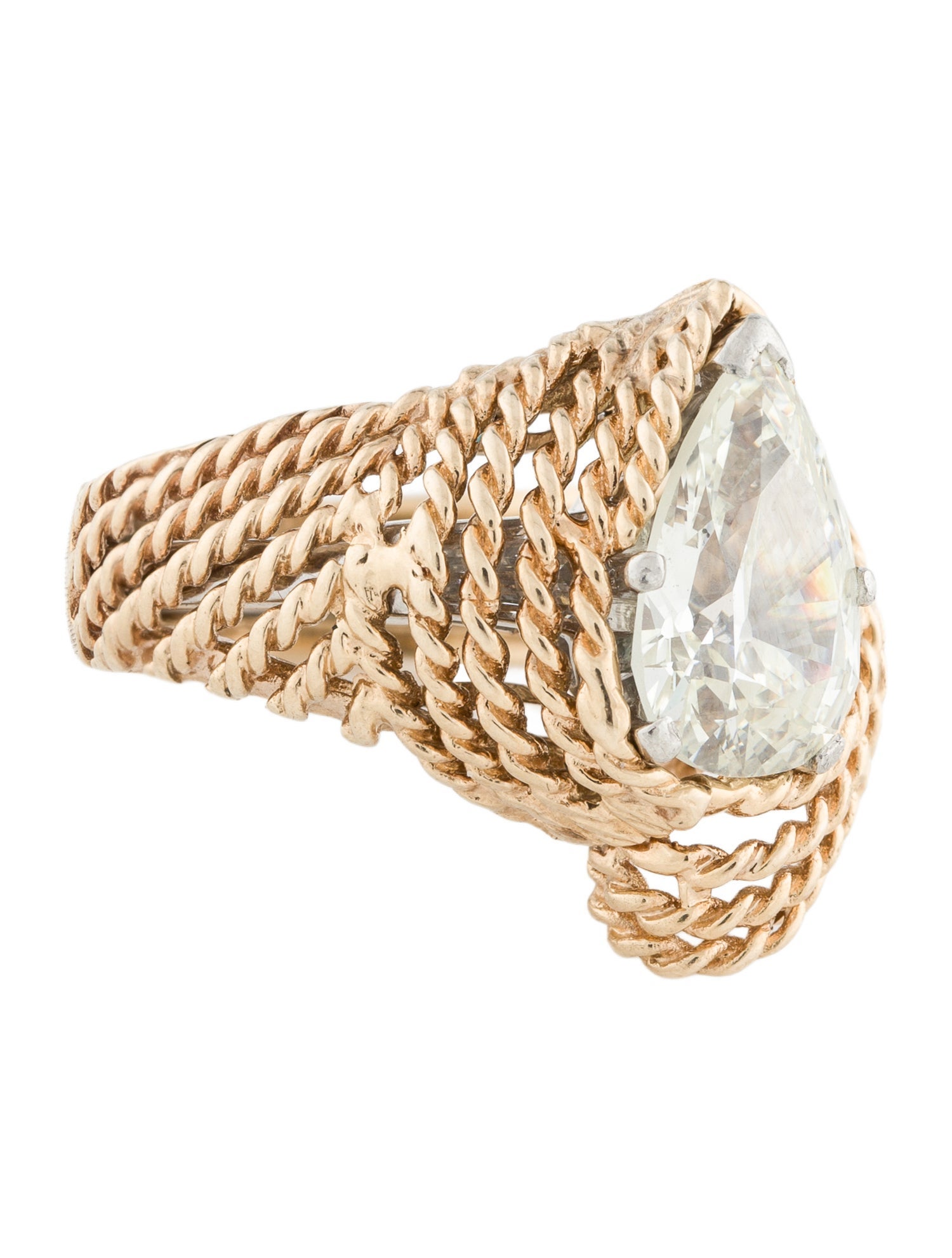 Ring Vintage 3.07ct Diamond Engagement Ring with Ring Jacket