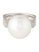 Ring 18K Pearl & Diamond Cocktail Ring