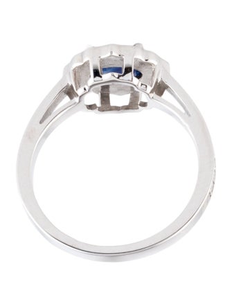 Ring 14K 1.50ct Sapphire & Diamond Cocktail Ring