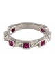 Ring 14K Ruby & Diamond Band